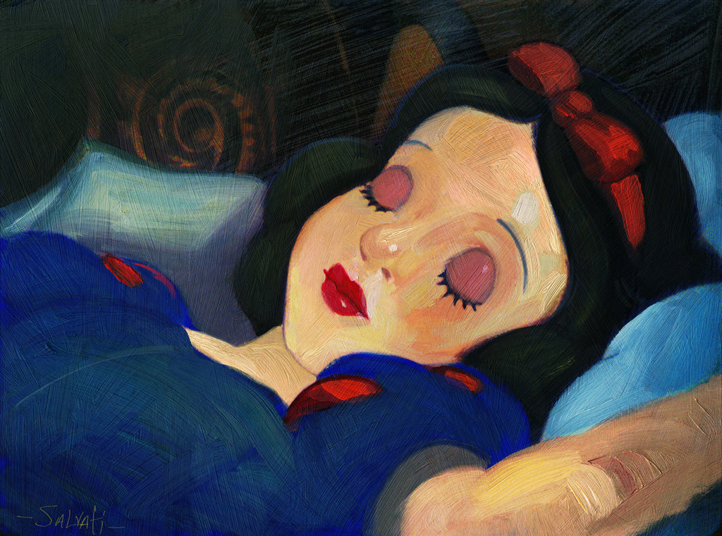 Snow White Disney Fine Art Giclée on Canvas by Jim Salvati