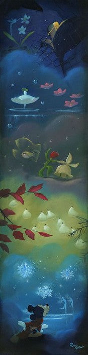Mickey Mouse Fantasia Spectacle of Seasons Disney Fine Art Giclée on Canvas by Rob Kaz