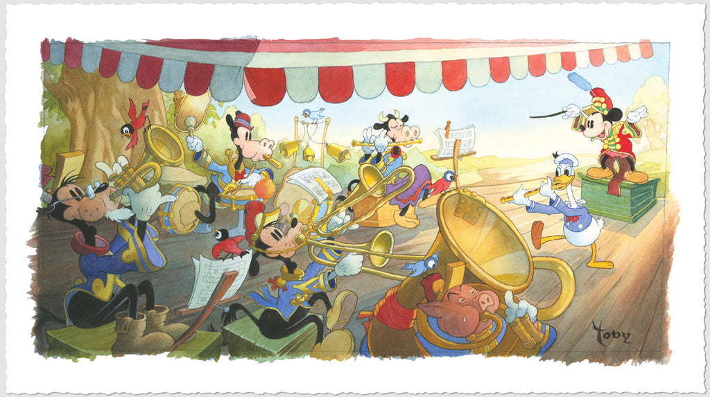 Strike Up the Band Disney Fine Art Giclée on Paper by Toby Bluth