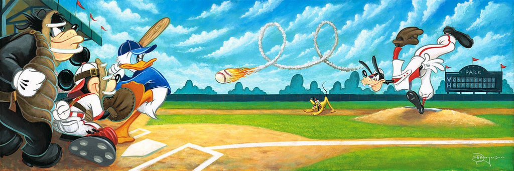 Swing for the Fences Disney Fine Art Giclée on Canvas by Tim Rogerson