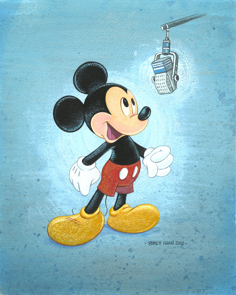 Talks Like a Mouse Disney Fine Art Giclée on Canvas by Bret Iwan