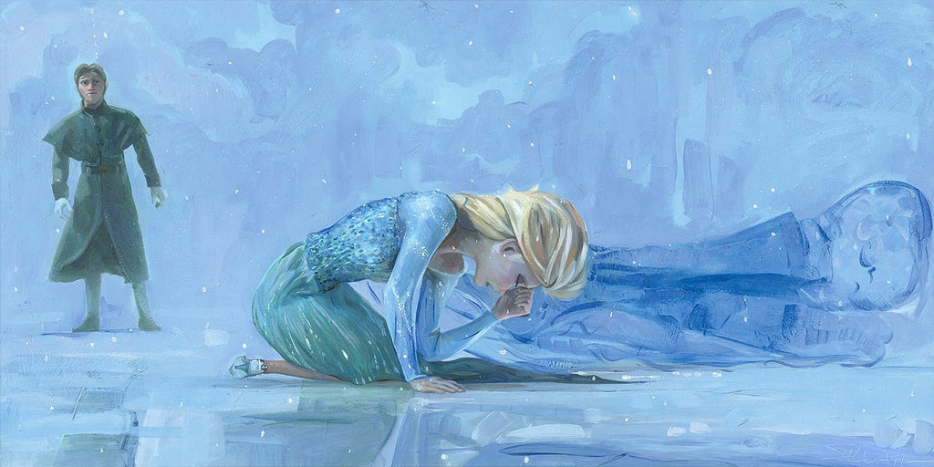 The Coldest Day Disney Fine Art Giclée on Canvas by Jim Salvati