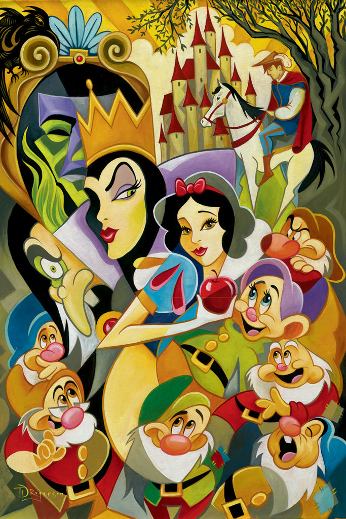 The Enchantment of Snow White Disney Fine Art Giclée on Canvas by Tim Rogerson
