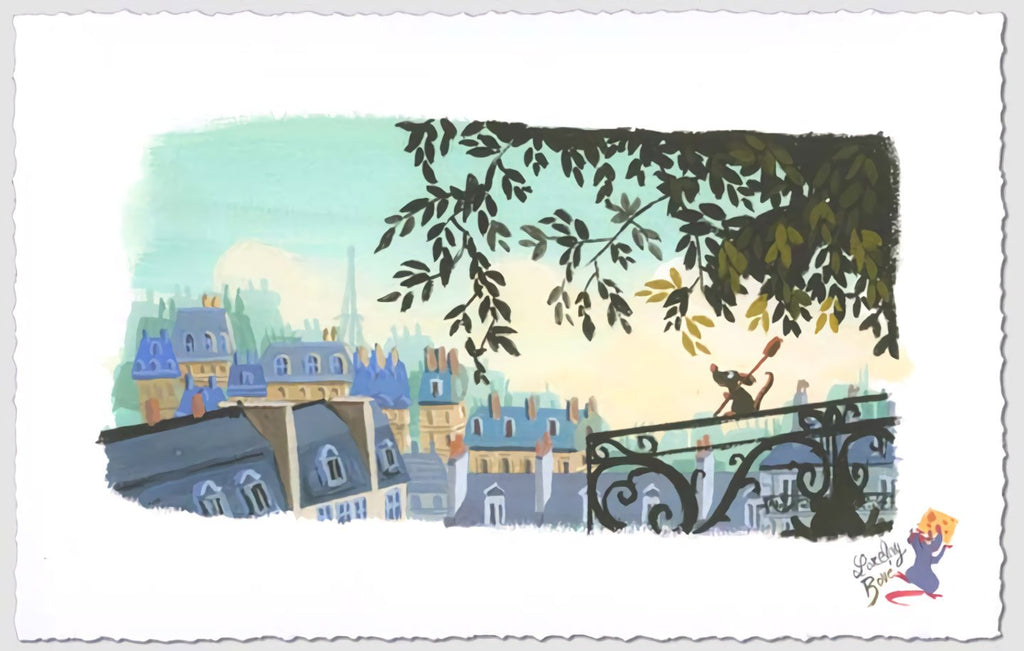 The Flavor of Paris Disney Fine Art Giclée on Paper by Lorelay Bové