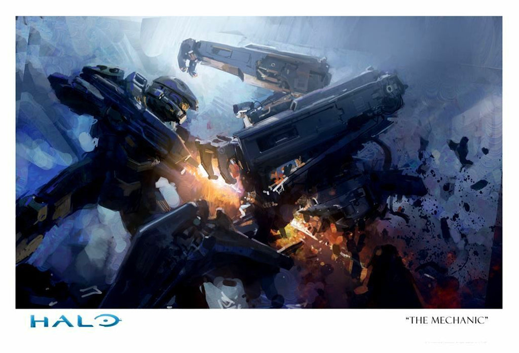 Halo The Mechanic Insurrection Guerrilla War Master Chief Fine Art Giclée Paper