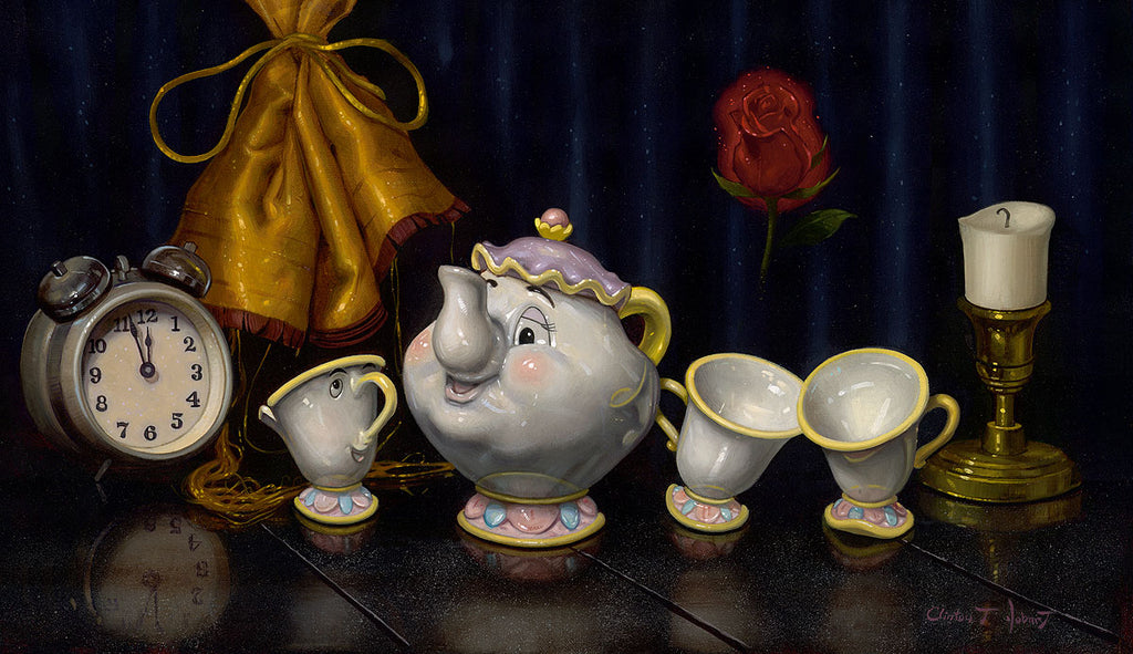 Time for Tea Disney Fine Art Giclée on Canvas by Clinton T. Hobart