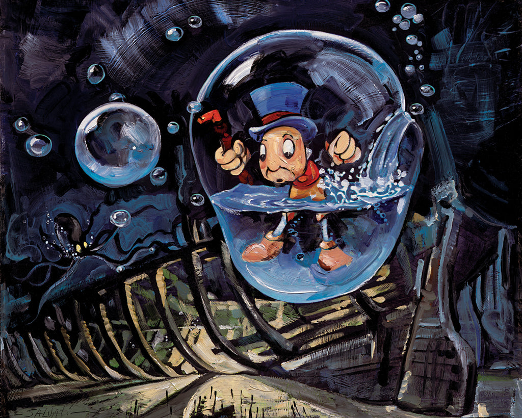 Waterlogged Disney Fine Art Giclée on Canvas by Jim Salvati
