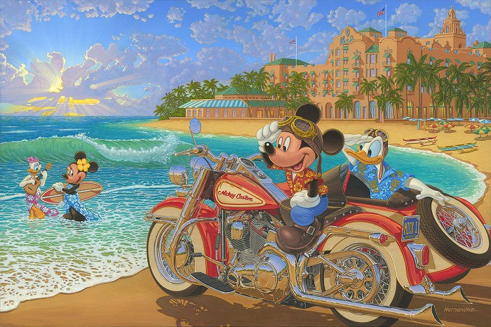 Where the Road Meets the Sea Disney Fine Art Giclée on Canvas by Manuel Hernandez